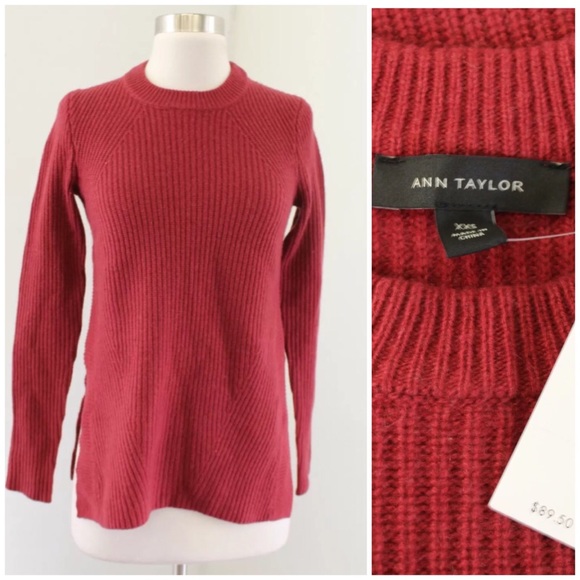 Ann Taylor Sweaters - NWT Ann Taylor Rust Red Crewneck Sweater